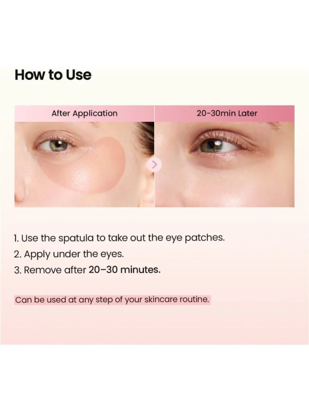 Hydrogel Eye Patches for Under Eyes - Collagen Peptide, Anti-Wrinkle, 60 Count